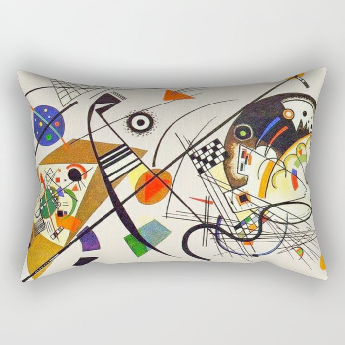 Wassily Kandinsky Transverse Line, No, 01. Rectangular Pillow Gallery Image 1