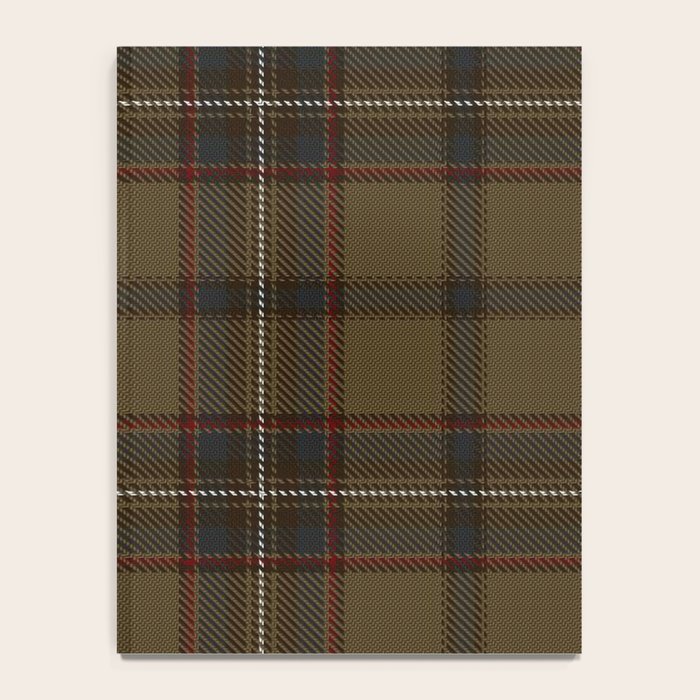 Brown Tartan Plaid Pattern Notebook Gallery Image 4
