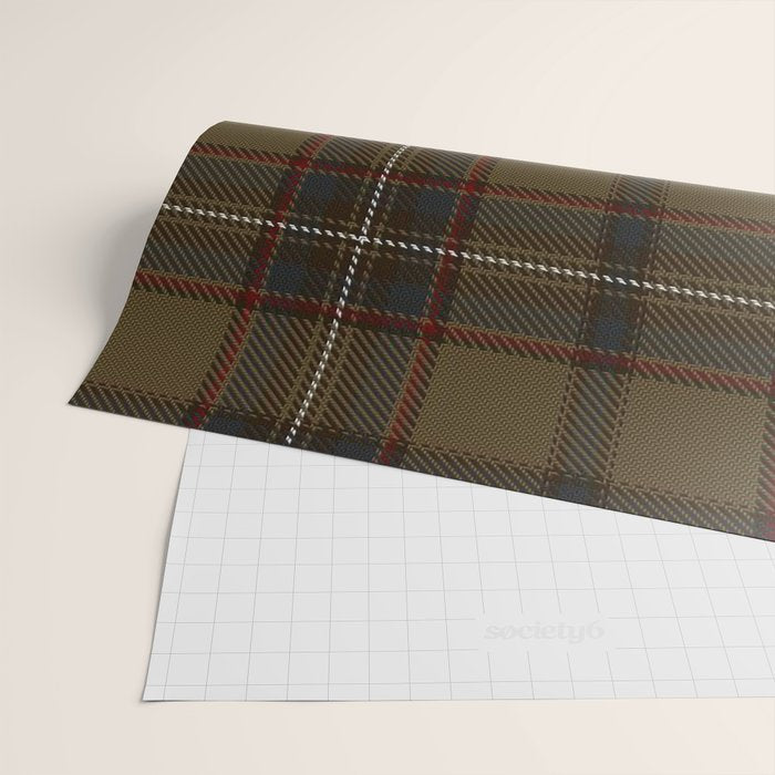 Brown Tartan Plaid Pattern Wrapping Paper Gallery Image 2