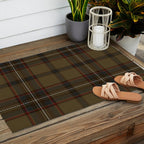 Brown Tartan Plaid Pattern Outdoor Rug Gallery Image 2