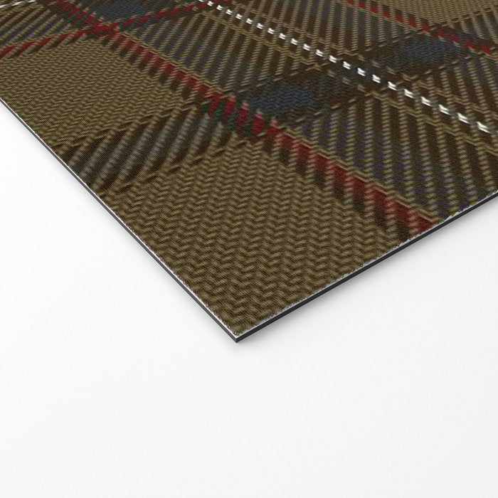 Brown Tartan Plaid Pattern Welcome Mat Gallery Image 2