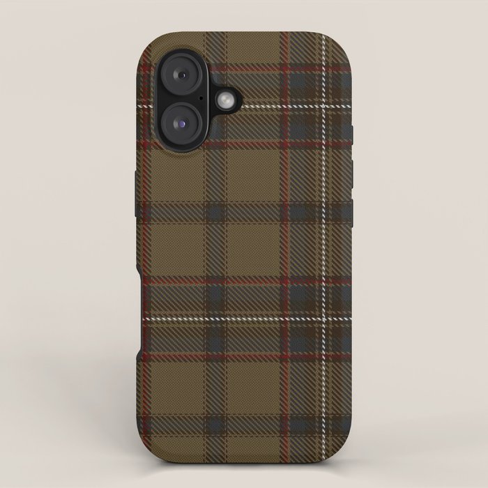 Brown Tartan Plaid Pattern iPhone Case Gallery Image 1