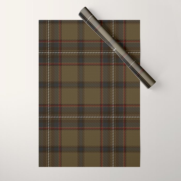 Brown Tartan Plaid Pattern Wrapping Paper Gallery Image 1