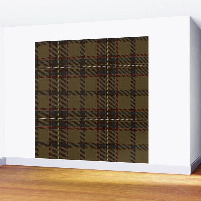 Brown Tartan Plaid Pattern Wall Mural Gallery Image 2