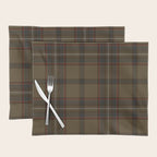Brown Tartan Plaid Pattern Placemat Gallery Image 1