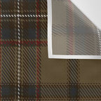 Brown Tartan Plaid Pattern Wall Tapestry Gallery Image 3