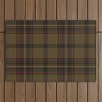 Brown Tartan Plaid Pattern Outdoor Rug Gallery Image 1