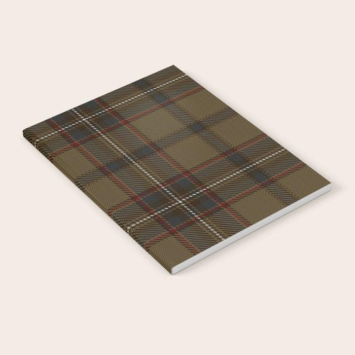 Brown Tartan Plaid Pattern Notebook Gallery Image 2