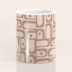 Mid Century Piquet Pattern Inspired by PANTONE 17 1230 Color of the Year Mocha Mousse Coffee Mug Gallery Image 4