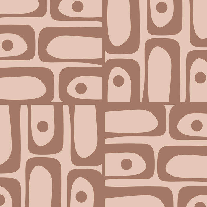 Mid Century Piquet Pattern Inspired by PANTONE 17 1230 Color of the Year Mocha Mousse Coffee Mug Gallery Image 2