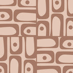 Mid Century Piquet Pattern Inspired by PANTONE 17 1230 Color of the Year Mocha Mousse Coffee Mug Gallery Image 2