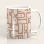 Mid Century Piquet Pattern Inspired by PANTONE 17 1230 Color of the Year Mocha Mousse Coffee Mug Gallery Image 1