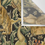 William Morris Teal Forest,peacock,birds Wall Tapestry Gallery Image 3