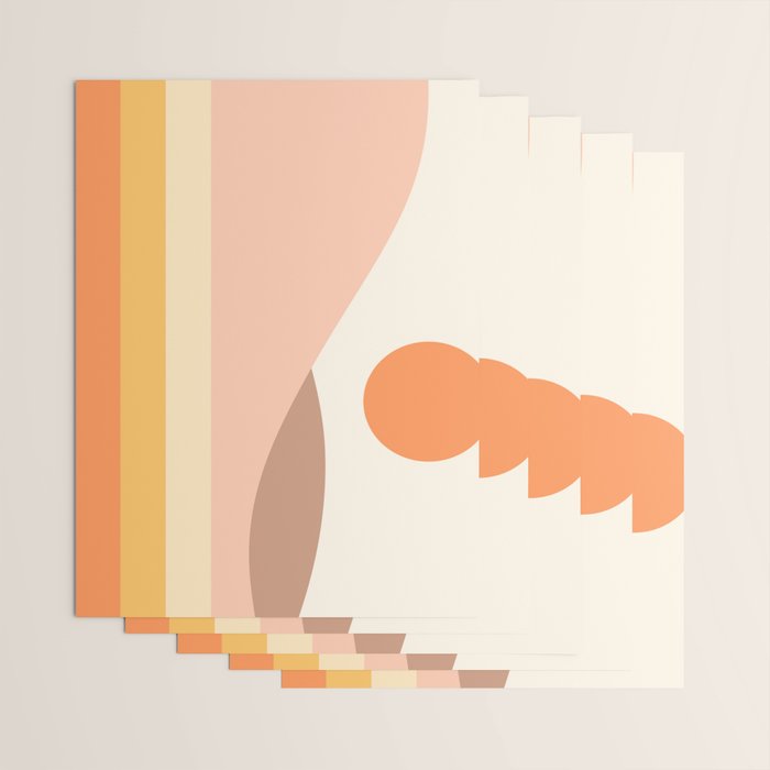 Retro Landscape 06B Wrapping Paper Gallery Image 3