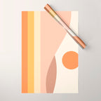 Retro Landscape 06B Wrapping Paper Gallery Image 1