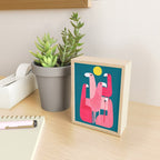 Pink flamingoes Mini Art Print Gallery Image 2
