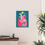 Pink flamingoes Poster Gallery Image 2