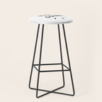 Keep Going positive black and white typography inspirational motivational home wall bedroom decor Stool Gallery Image 1