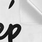 Keep Going positive black and white typography inspirational motivational home wall bedroom decor Wall Tapestry Gallery Image 3