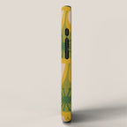 Mid Century Modern Atomic Drops Pattern Green Mustard iPhone Case Gallery Image 2