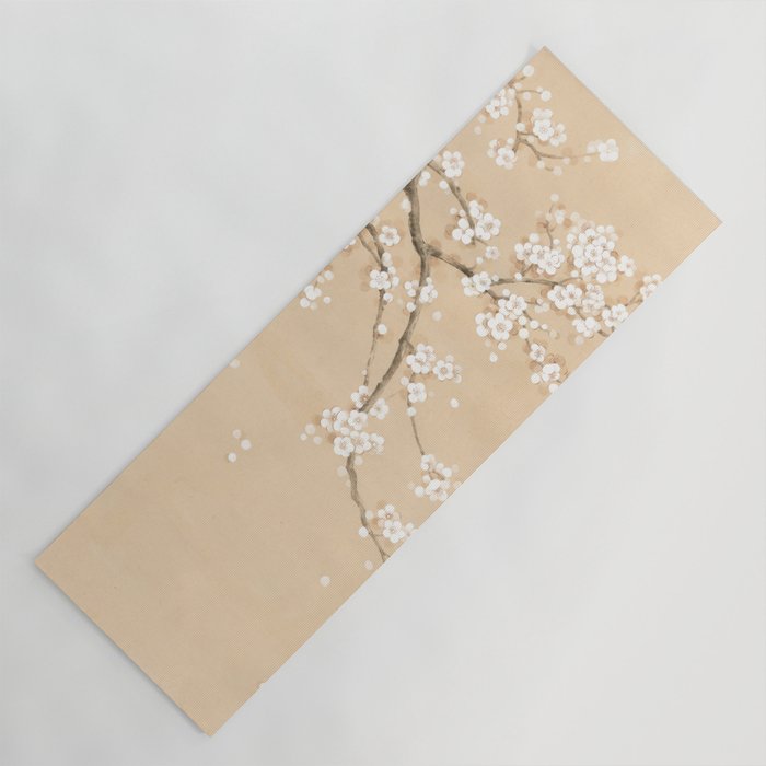 Spring Ume Flower / korean painting / chinoiserie Yoga Mat Gallery Image 1