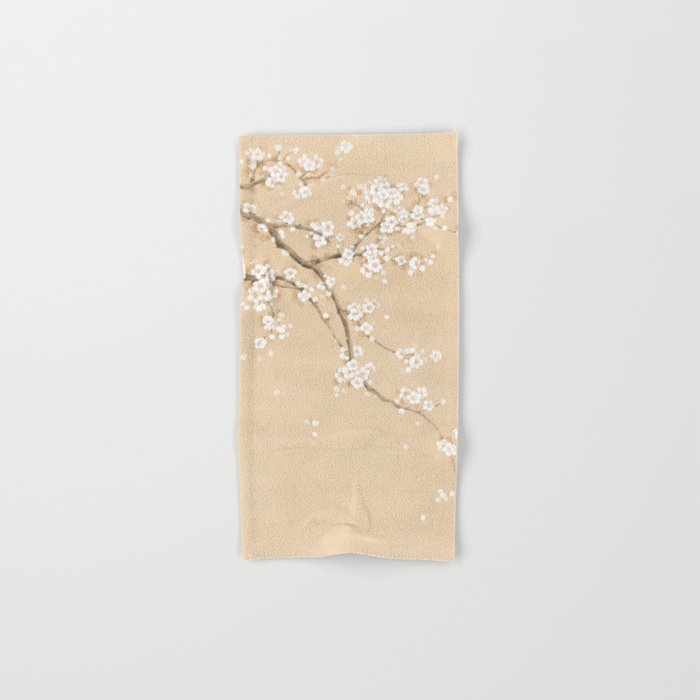 Spring Ume Flower / korean painting / chinoiserie Bath Towel Gallery Image 1