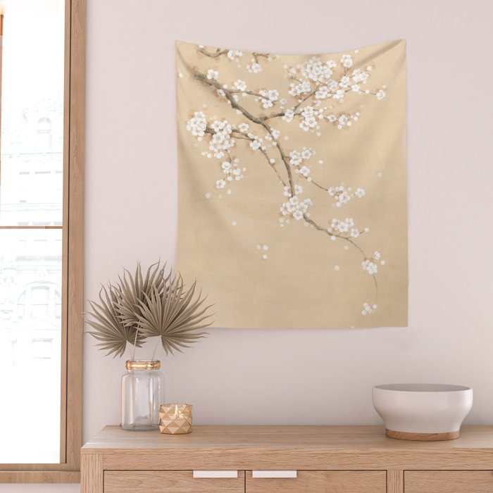 Spring Ume Flower / korean painting / chinoiserie Wall Tapestry Gallery Image 2
