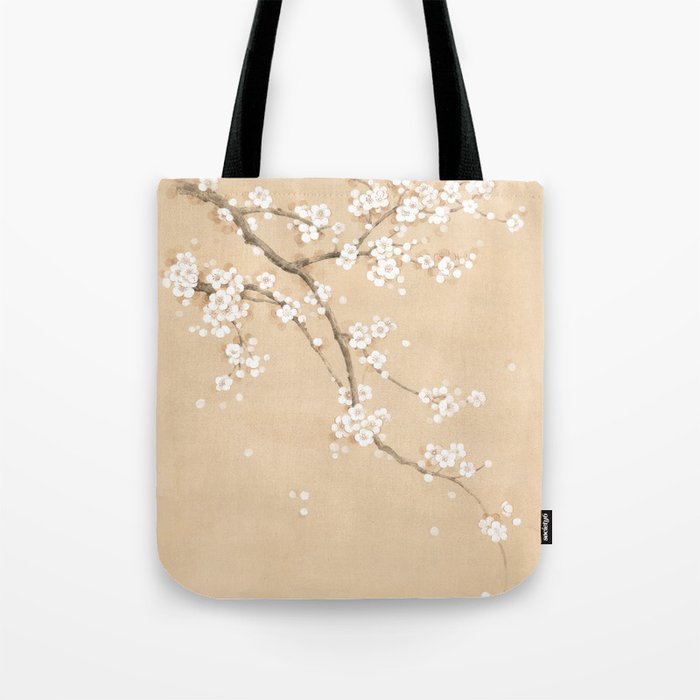 Spring Ume Flower / korean painting / chinoiserie Tote Bag Gallery Image 1