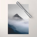 Still Summit - Birds Over Foggy Ridge Wrapping Paper Gallery Image 1