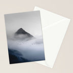 Still Summit - Birds Over Foggy Ridge Stationery Card Gallery Image 2