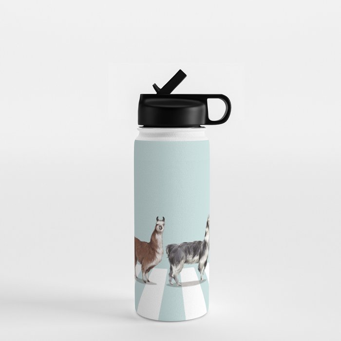 Llama The Abbey Road #1 Water Bottle Gallery Image 1