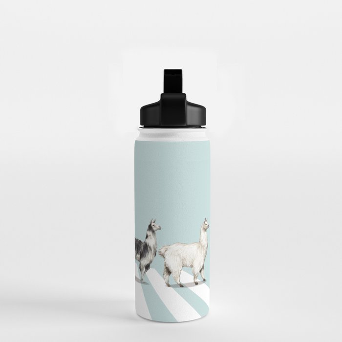 Llama The Abbey Road #1 Water Bottle Gallery Image 2