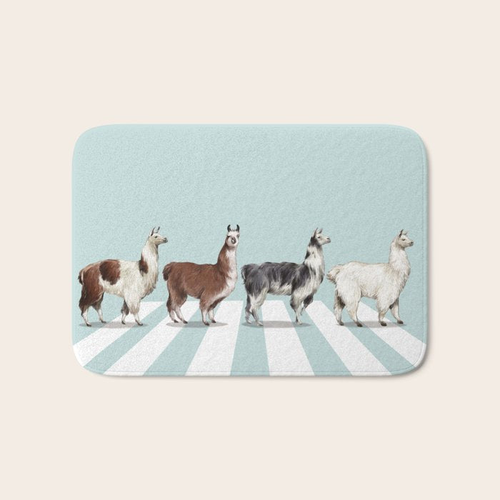 Llama The Abbey Road #1 Bath Mat Gallery Image 1