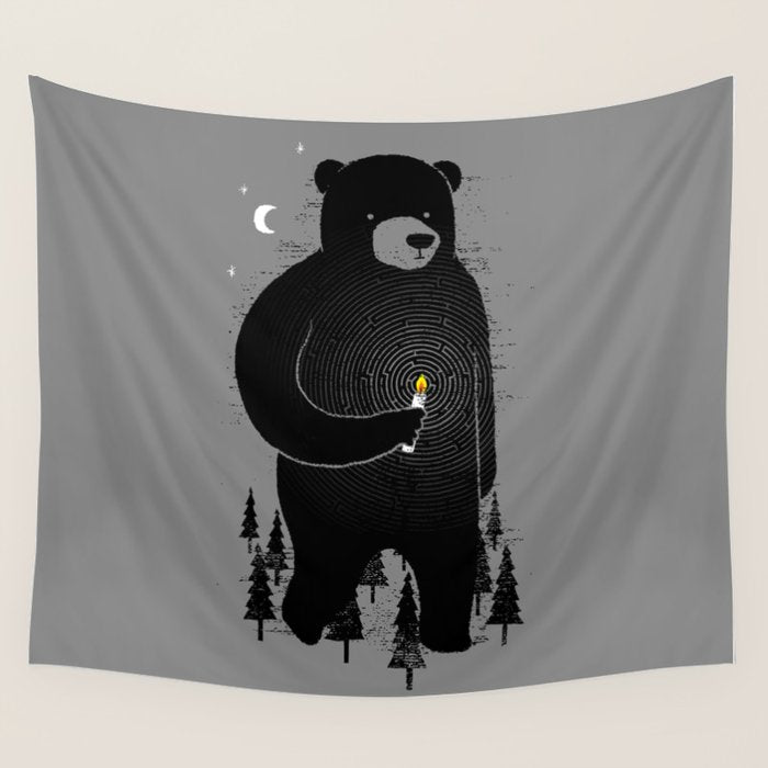 Lost in the wood Wall Tapestry Gallery Image 4