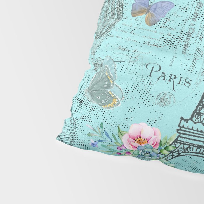 Paris - my blue love Pillow Sham Gallery Image 4