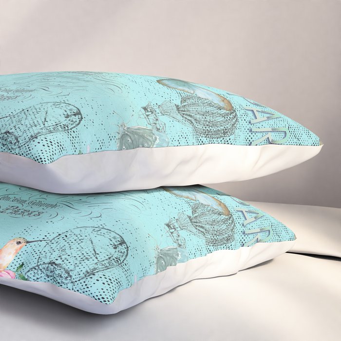 Paris - my blue love Pillow Sham Gallery Image 3