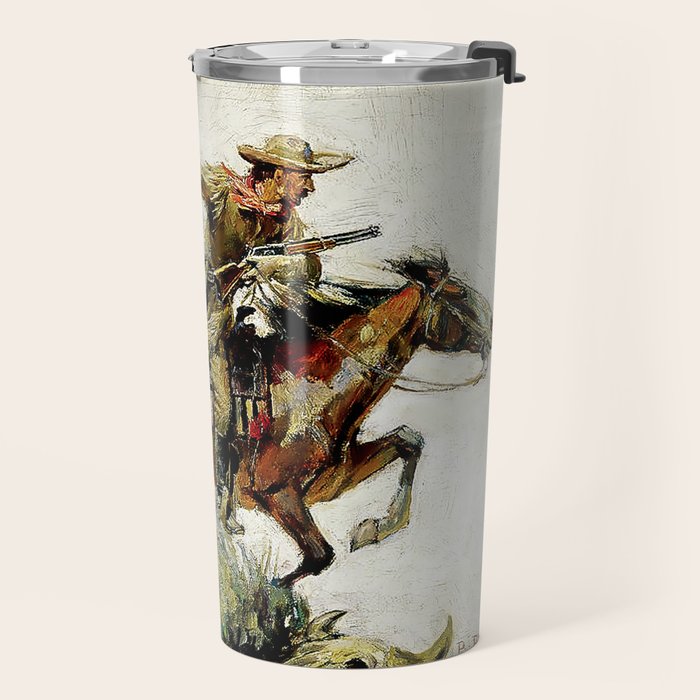 âWinchester Horse and Riderâ by Philip R Goodwin Travel Mug Gallery Image 2