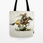 âWinchester Horse and Riderâ by Philip R Goodwin Tote Bag Gallery Image 1