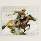 âWinchester Horse and Riderâ by Philip R Goodwin Jigsaw Puzzle Gallery Image 1