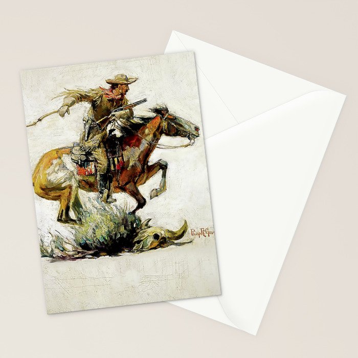 âWinchester Horse and Riderâ by Philip R Goodwin Stationery Card Gallery Image 2