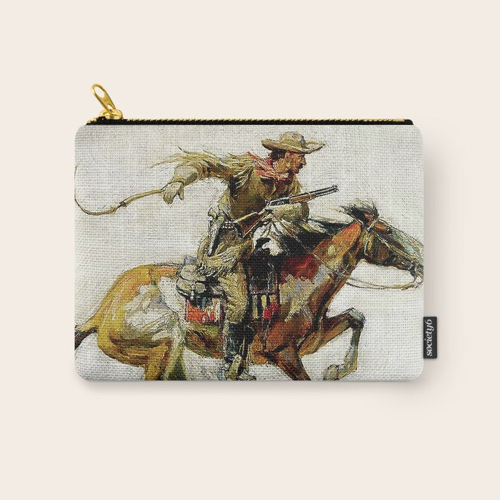 âWinchester Horse and Riderâ by Philip R Goodwin Carry All Pouch Gallery Image 1
