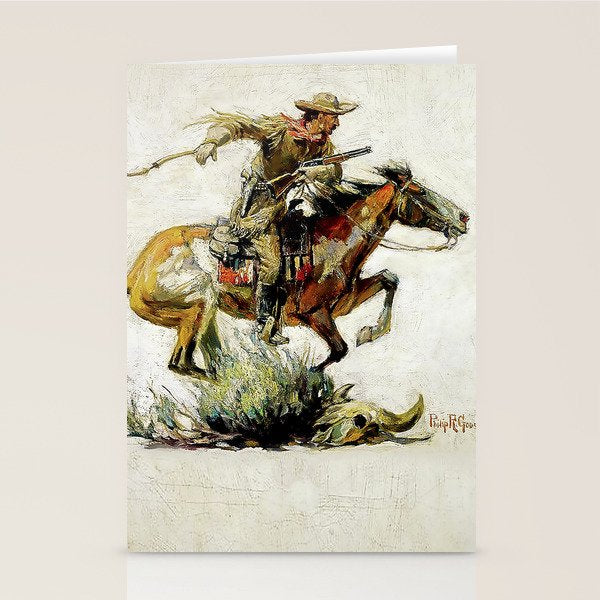 âWinchester Horse and Riderâ by Philip R Goodwin Stationery Card Gallery Image 1
