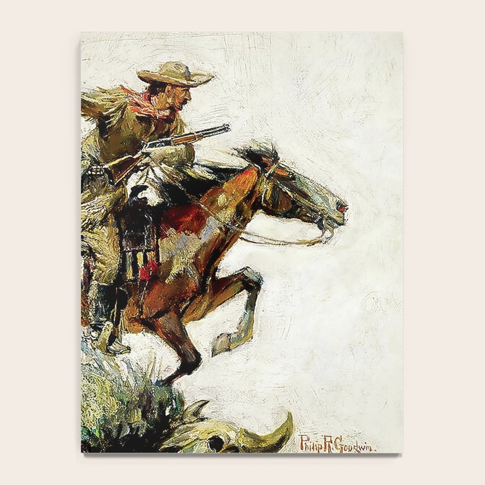âWinchester Horse and Riderâ by Philip R Goodwin Notebook Gallery Image 4