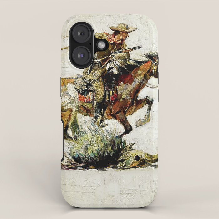 âWinchester Horse and Riderâ by Philip R Goodwin iPhone Case Gallery Image 1