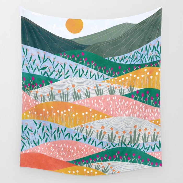 Spring Mountains Wall Tapestry Gallery Image 1