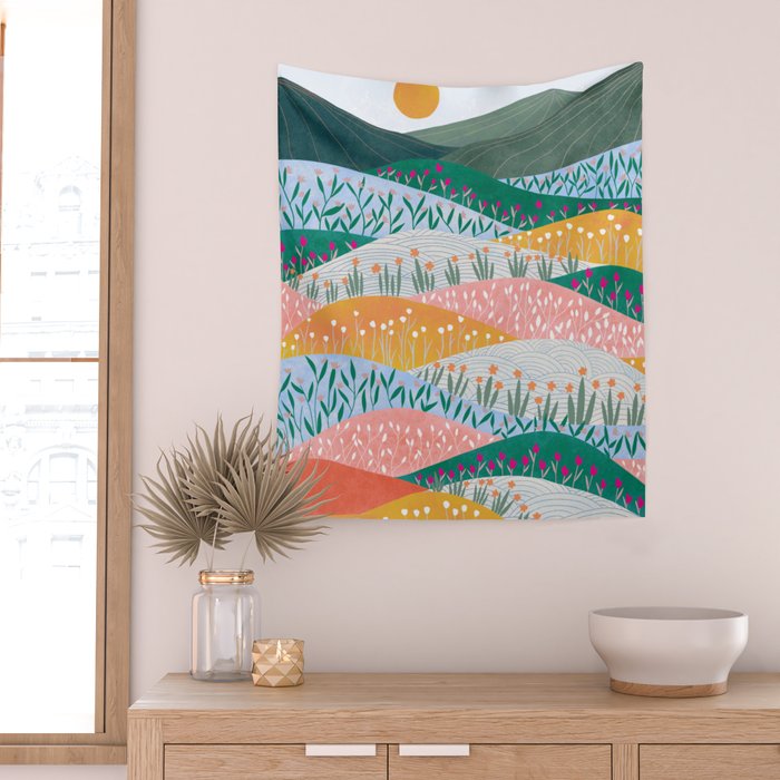 Spring Mountains Wall Tapestry Gallery Image 2