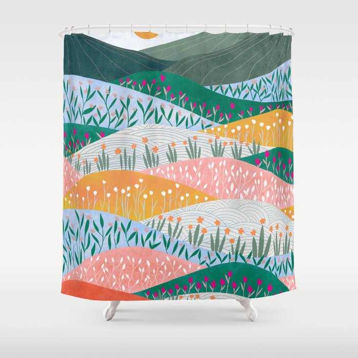 Spring Mountains Shower Curtain Gallery Image 1