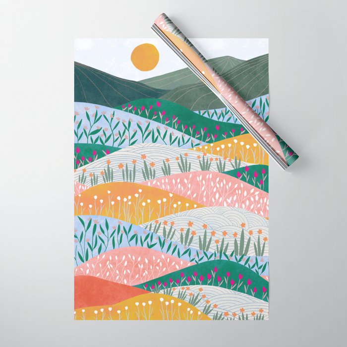 Spring Mountains Wrapping Paper Gallery Image 1