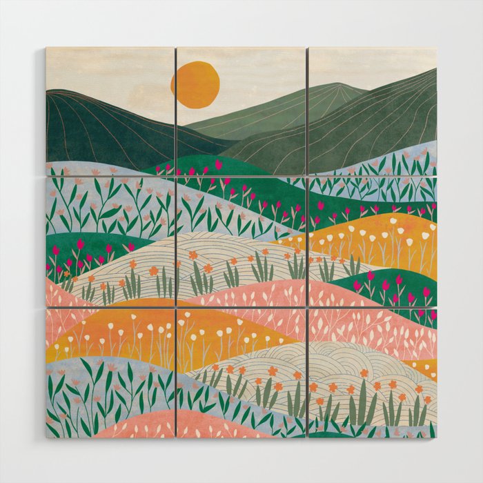 Spring Mountains Wood Wall Art Gallery Image 1