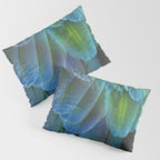 Blue Feathers #2 - Modern Photograph Pillow Sham Gallery Image 3